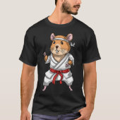 Hamster Karate Ninja Jiu-jitsu Judo Taekwondo Mart T-Shirt (Vorderseite)