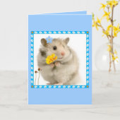 Hamster Karte (Gelbe Blume)