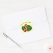 Hamster: Kinder: Ich esse immer meine Veggies: Ern Quadratischer Aufkleber (Umschlag)