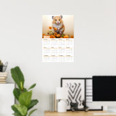 Hamster Large 2024 Calendar Poster (Heimbüro)