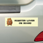 HAMSTER-LIEBHABER-AN BORD AUTOAUFKLEBER (Auf Auto)