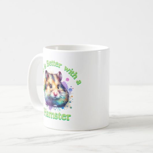 Hamster Liebhaber von Nagetieren Kaffeehaus Liebha Kaffeetasse (Vorderseite Links)
