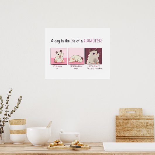 Hamster Life Poster (Küche)