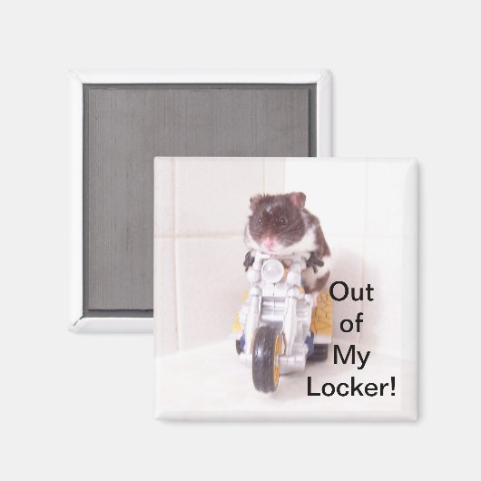 Hamster Locker Magnet (Vorderseite/Rückseite)