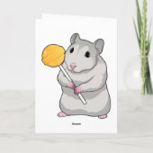 Hamster Lollipop Karte (Rückseite)