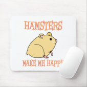 Hamster machen mich glücklich mousepad (Mit Mouse)