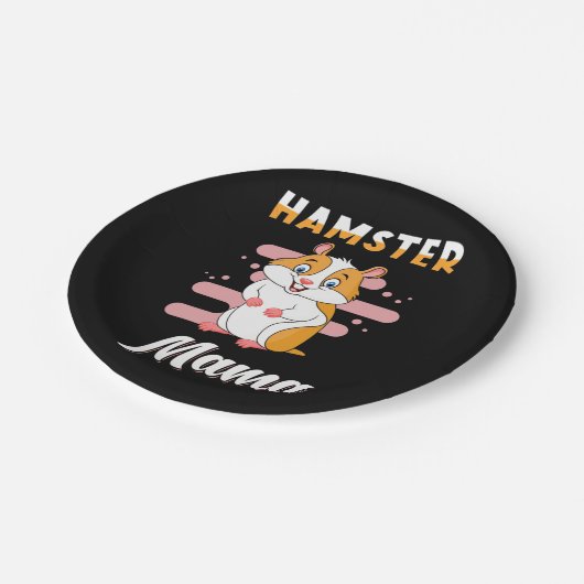 Hamster Mama Pappteller (Schrägansicht)