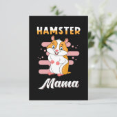 Hamster Mama RSVP Karte (Stehend Vorderseite)