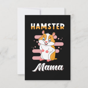 Hamster Mama RSVP Karte
