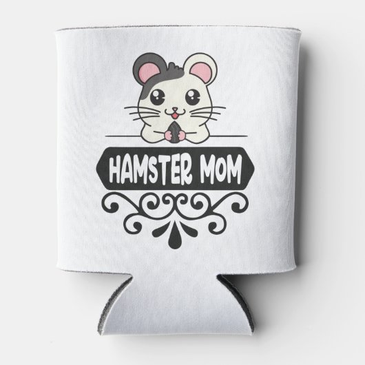 Hamster Mama Tierliebhaber niedlich Dosenkühler (Vorderseite)