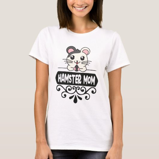 Hamster Mama Tierliebhaber niedlich T-Shirt (Vorderseite)
