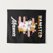 Hamster Mama Wandteppich (Vorderseite (Horizontal))