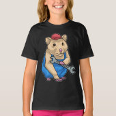 Hamster Mechanic Wrench T-Shirt (Vorderseite)