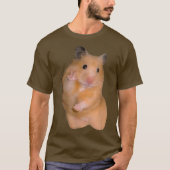 Hamster Meme mit Friedenszeichen T-Shirt (Vorderseite)