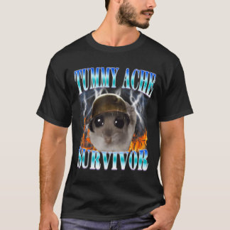 Hamster-Meme Überlebender mit Bauchschmerzen Lusti T-Shirt