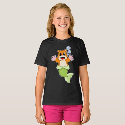 Hamster Mermaid T-Shirt (Vorne ganz)