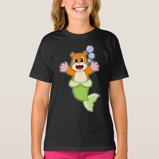 Hamster Mermaid T-Shirt (Vorderseite)