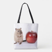 Hamster mit Apple-Tasche Tasche (Rückseite)
