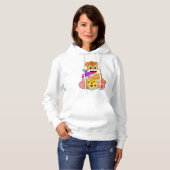 Hamster mit Babyflaschensaft Hoodie (Vorne ganz)