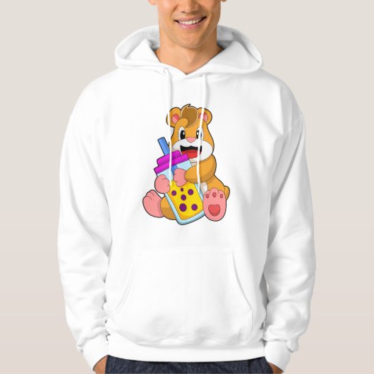 Hamster mit Babyflaschensaft Hoodie (Vorderseite)