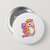 Hamster mit Band Button (Vorne & Hinten)