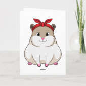 Hamster mit Bandana Karte (Rückseite)