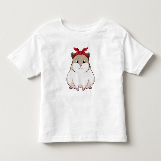 Hamster mit Bandana Kleinkind T-shirt (Vorderseite)