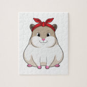 Hamster mit Bandana Puzzle (Vertikal)