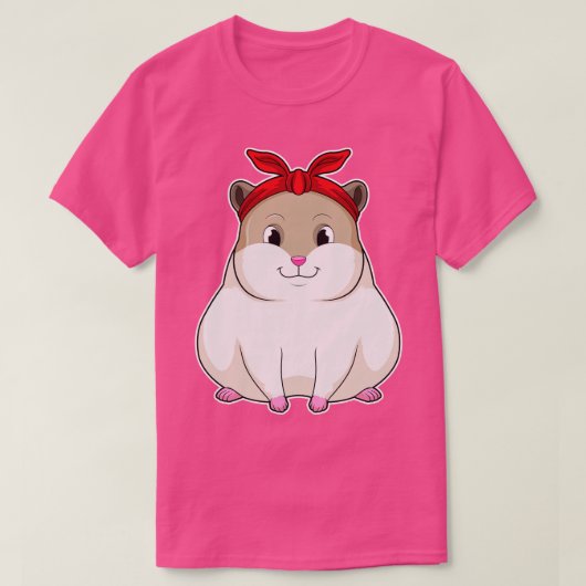 Hamster mit Bandana T-Shirt (Design vorne)