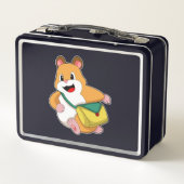 Hamster mit Beutel.PNG Metall Brotdose (Rückseite)