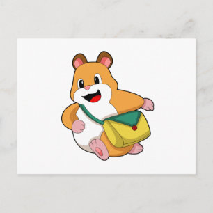 Hamster mit Beutel.PNG Postkarte