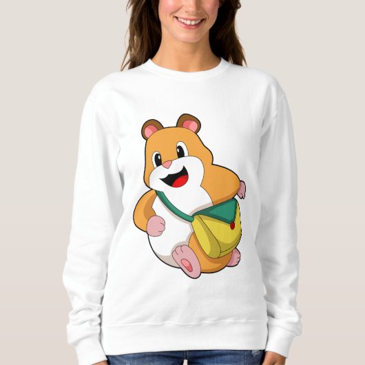 Hamster mit Beutel.PNG Sweatshirt (Vorderseite)