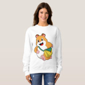 Hamster mit Beutel.PNG Sweatshirt (Vorne ganz)