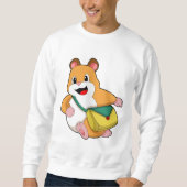 Hamster mit Beutel.PNG Sweatshirt (Vorderseite)