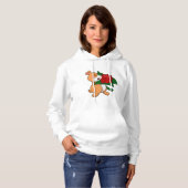 Hamster mit Blume Rose Hoodie (Vorne ganz)