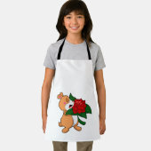 Hamster mit Blume Rose Schürze (Insitu)