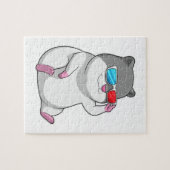 Hamster mit Brille Puzzle (Horizontal)