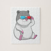 Hamster mit Brille Puzzle (Vertikal)