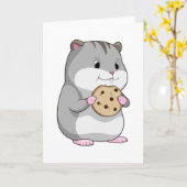 Hamster mit Cookie Karte (Gelbe Blume)