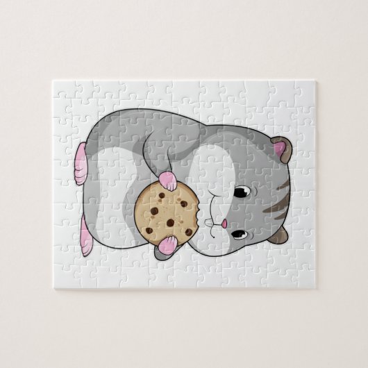 Hamster mit Cookie Puzzle (Horizontal)
