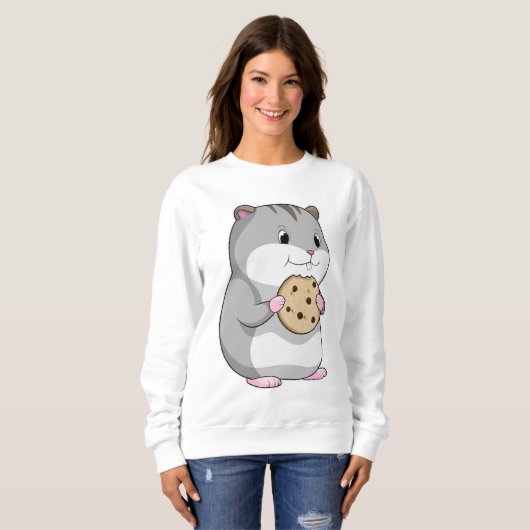 Hamster mit Cookie Sweatshirt (Vorne ganz)