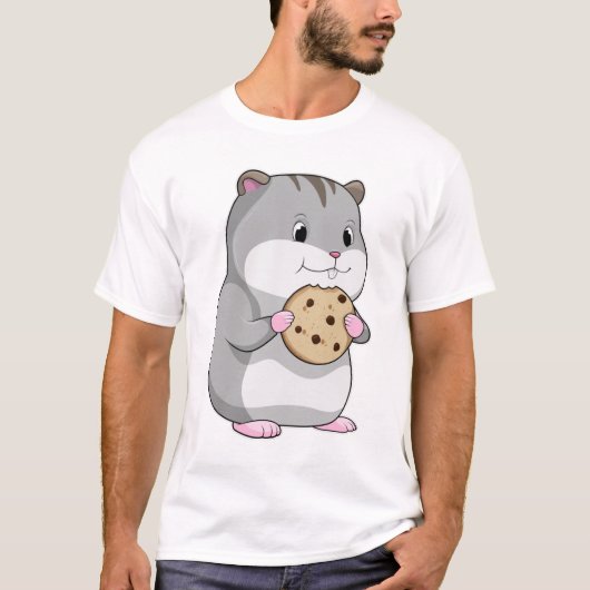 Hamster mit Cookie T-Shirt (Vorderseite)