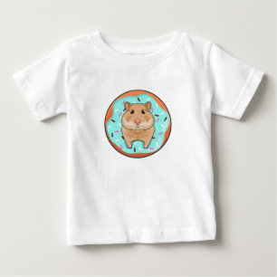 Hamster mit Donut Baby T-shirt