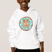 Hamster mit Donut Hoodie (Vorderseite)