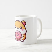 Hamster mit Donut Kaffeetasse (VorderseiteRechts)