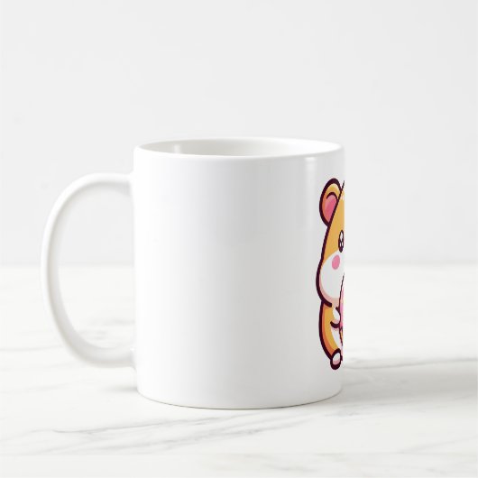 Hamster mit Donut Kaffeetasse (Links)