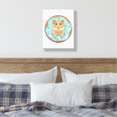 Hamster mit Donut Leinwanddruck (Insitu (Schlafzimmer))