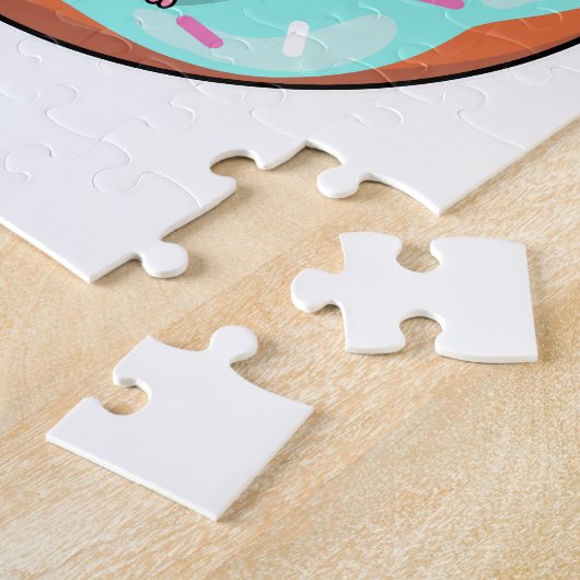 Hamster mit Donut Puzzle (Seite)