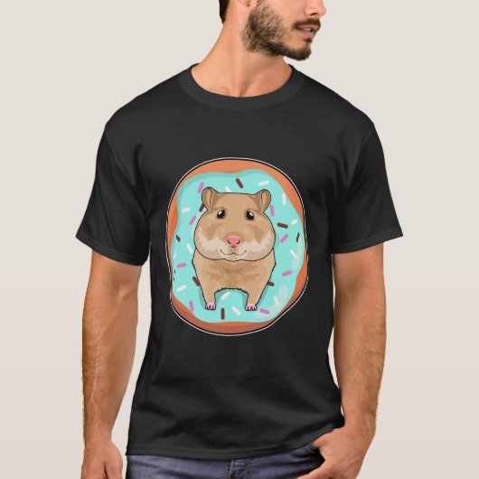 Hamster mit Donut T-Shirt (Vorderseite)