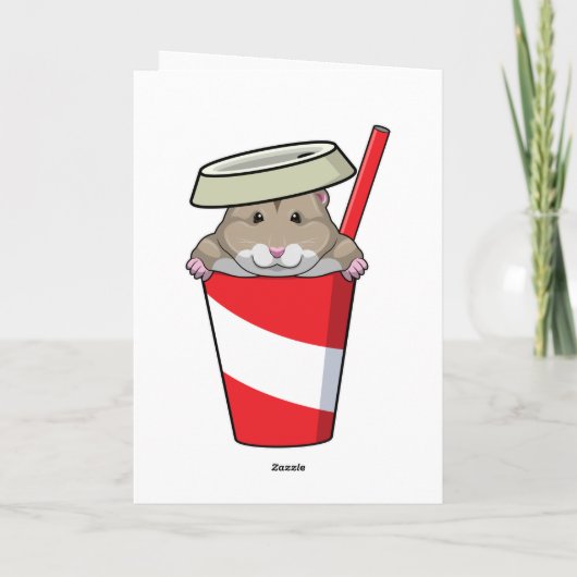 Hamster mit Drink Karte (Rückseite)